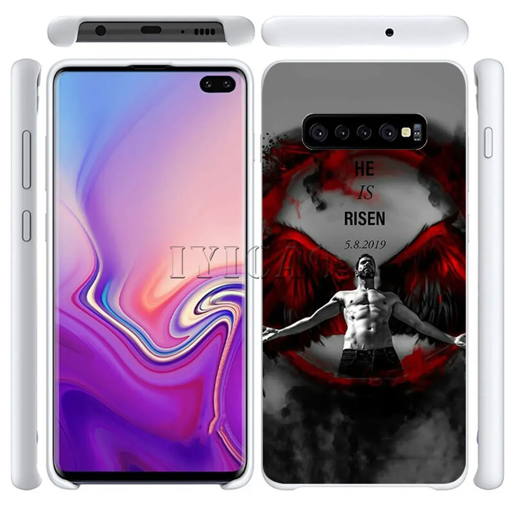 Жесткий чехол с американским ТВ Люцифером для samsung Galaxy S10e S10 S9 S8 Plus S6 S7 Edge Note 9 8 10 |