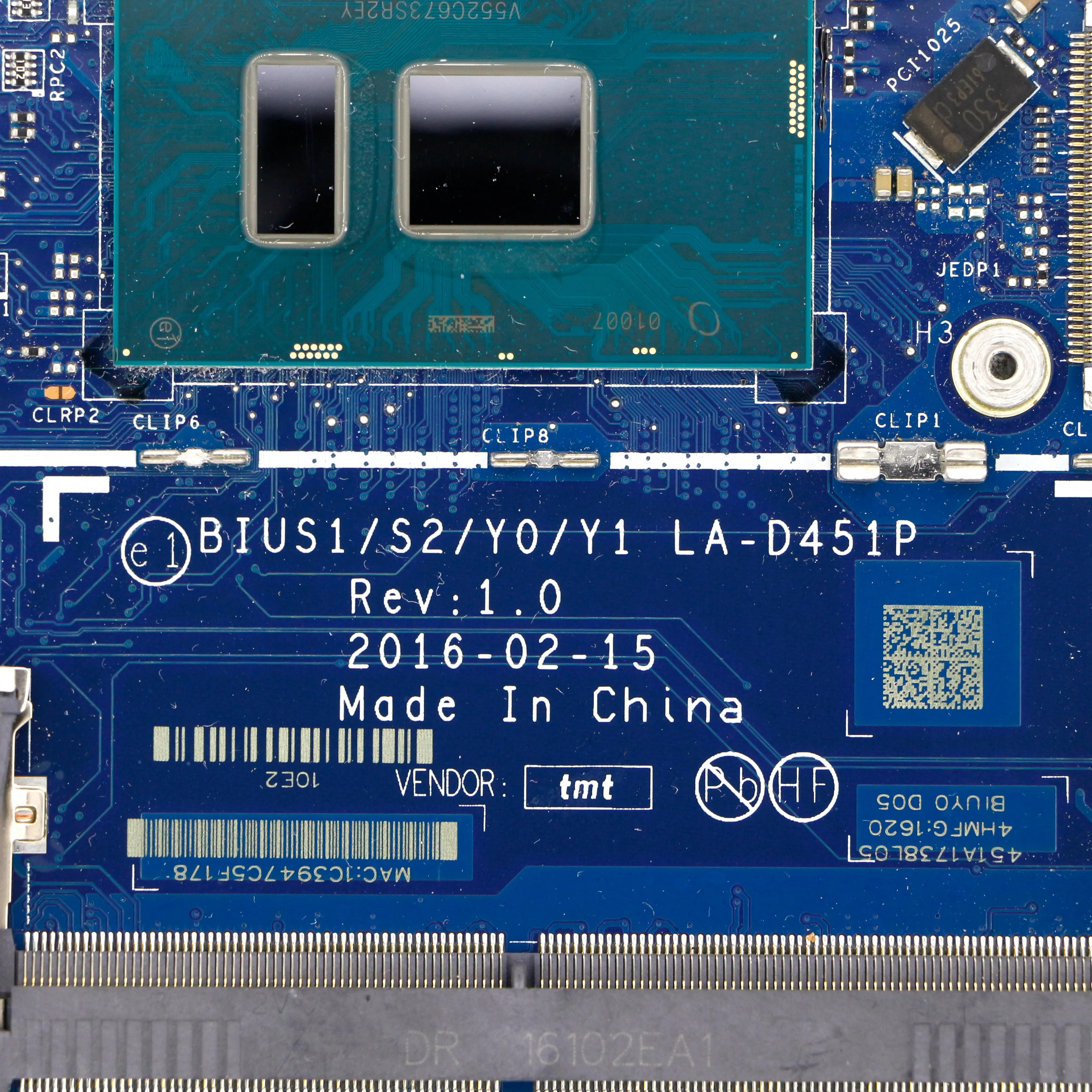 5B20L46045-Дискретная материнская плата BIUS1/S2/Y0/Y1 Фотосессия + R5 M330 V2G для Lenovo Yoga 510-14isk |
