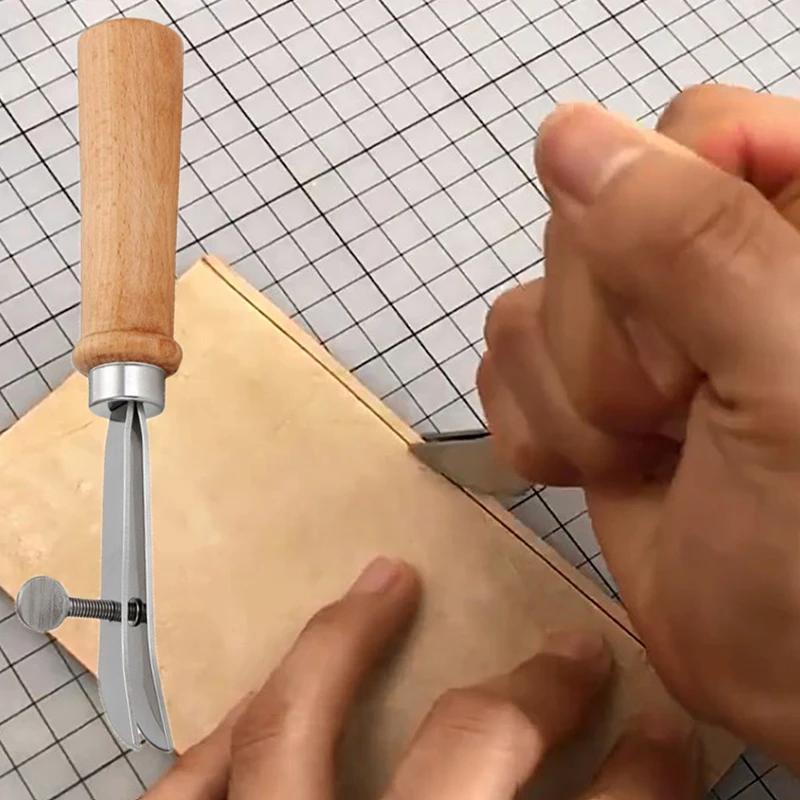 

DIY Isometric Marker, Vegetable Tanned Leather Sideliner, Groover, Spacing Wheel Crimping Tool For Leather