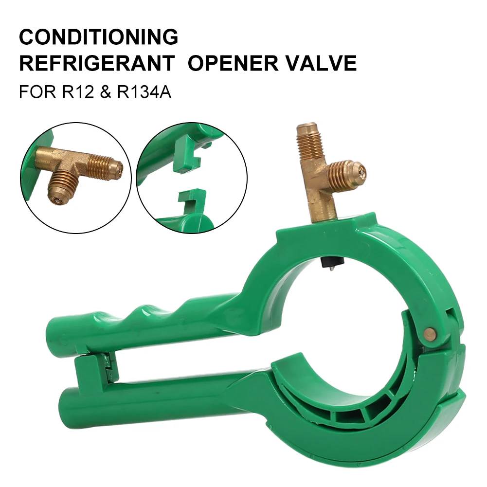 

3 In 1 R134a Can Tap Air Conditioning Refrigerant Side Bottle Opener Valve for R12 R134a Manifold System