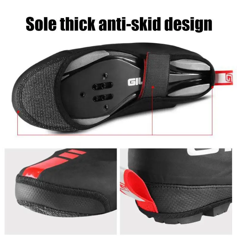 Зимняя Теплая обувь с замком защитный чехол для MTB велосипеда велосипедная