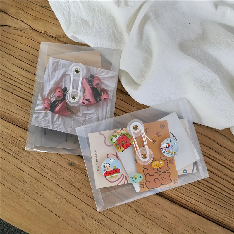 Ins простой стильный прозрачный папка PP водонепроницаемая сумка для файлов