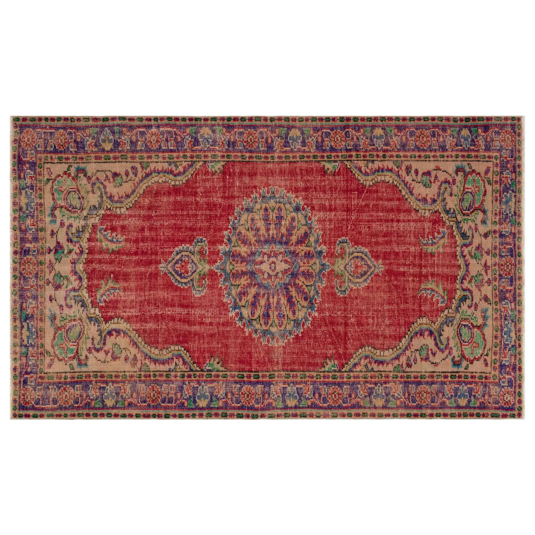 

1964-Turkish classical Unique Real handmade Wool Rug, Unique Area Rug Livingroom Bedroom Kitchen Rug