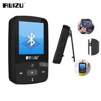 ruizu x50 sport mp3 player with bluetooth 8gb mini clip music audio player support fm radio recorder ebook clock pedometer video