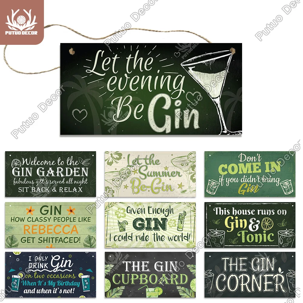 Декоративные ГИН знаки Putuo деревянный спиртовой налет деревянная настенная