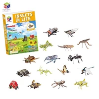 3d three dimensional paper puzzle simulation insect model childrens educational creativity diy assembled toy birthday gift p259