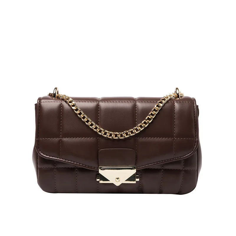 

High Quality Ladies Chain Small Bag 2021 New Fashion Messenger Bag Korean Version of The Net Red One-shoulder Small Square Bag
