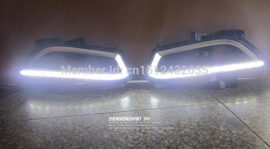 

Eosuns Led Daytime Running Light Drl for Ford Mondeo 2013 2014, Yellow Turn Signal, Wireless Switch, Dim Control