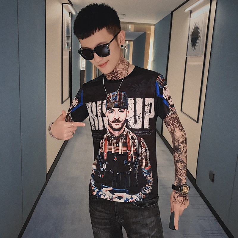 Новинка Футболка с персональным принтом Camiseta Hombre Клубные вечерние футболки Homme