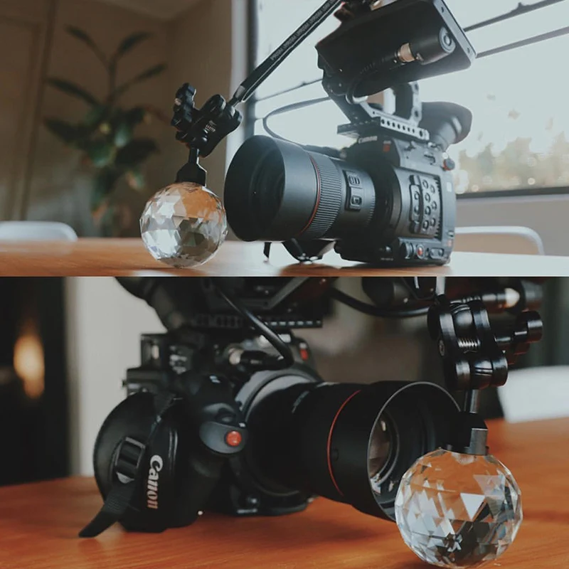 Светильник с хрустальным шариком для фотостудии объектив оптическим стеклом