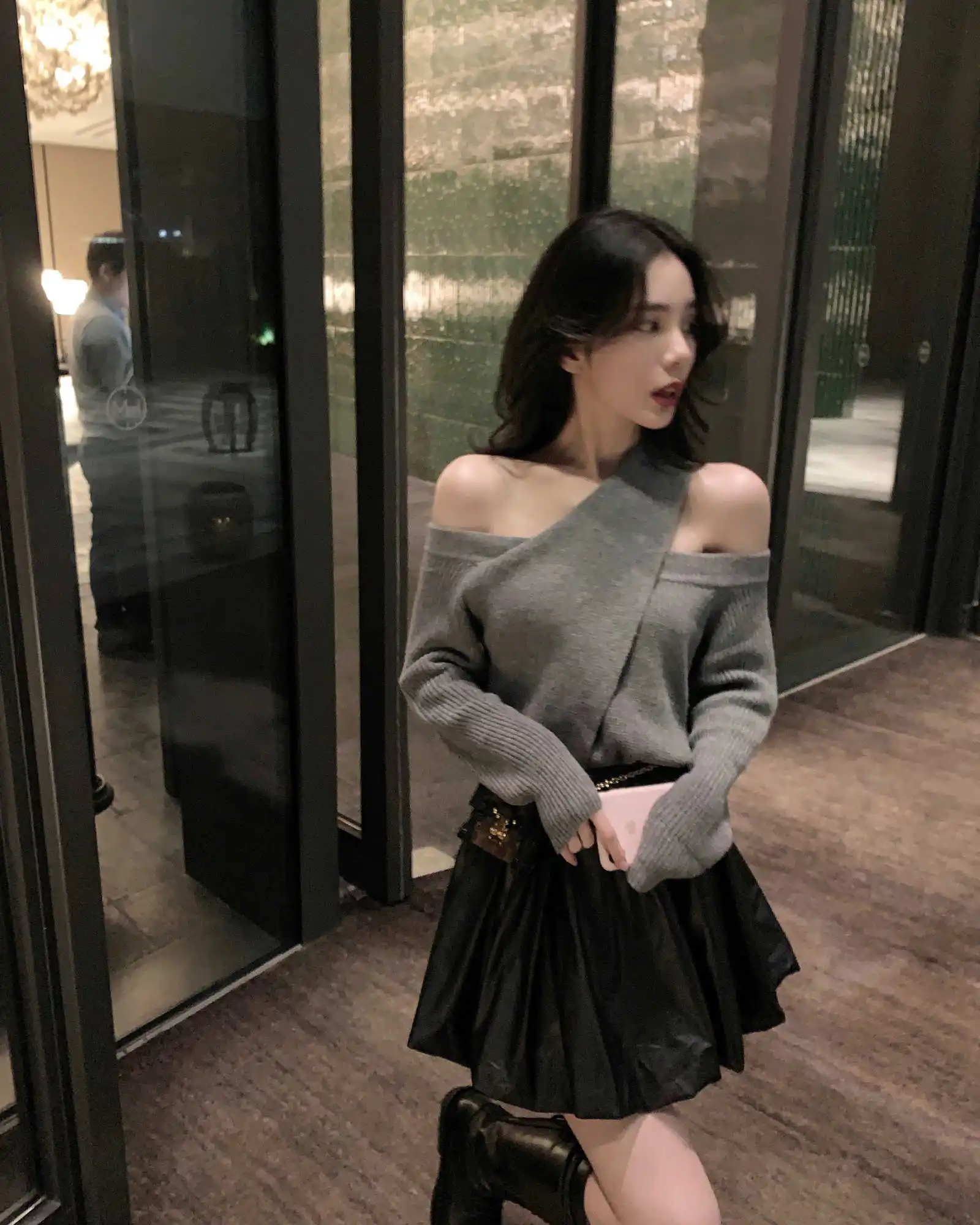 

thick oversized vintage 2021 solid spring winter korean elegant jumper sweater women knitted cute pullover woman loose