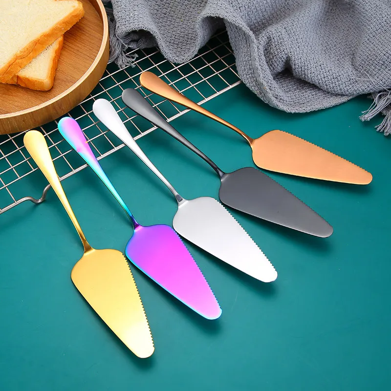 

Fruit Fork Two Tooth Dessert Fork Pie Pizza Cheese Server Cake Divider Knives Baking Tools Stainless Steel Cake Shovel Knife