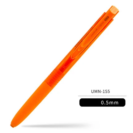 UNI Signo RT1 UMN-155 гелевая ручка 0,38/0,5 мм K6 версия гелевая ручка для письма цветная ручка водопроводная ручка студенческие Обучающие канцелярские принадлежности низкое Демпфирование - Цвет: Orange 0.5