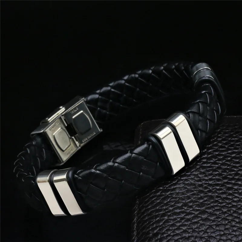 Браслеты Homme 2018 новые модные ювелирные изделия Tide Weave Титановый стальной браслет