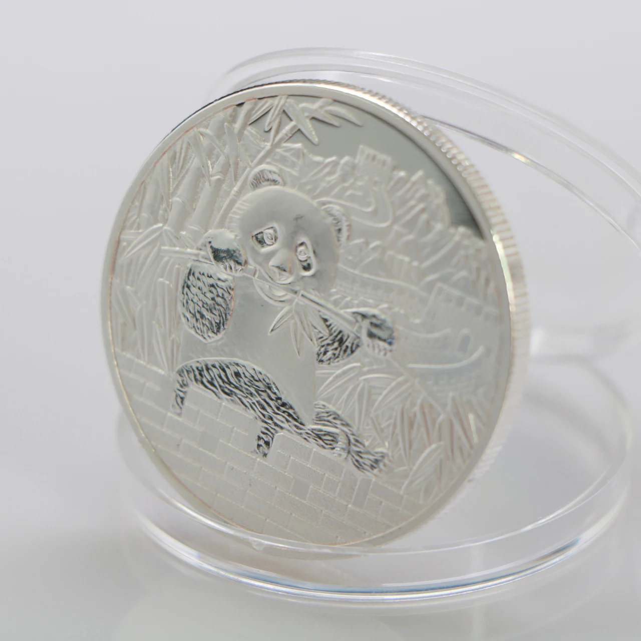 5 шт./лот Китайская панда серебряные монеты Памятная коллекция сплав ручная