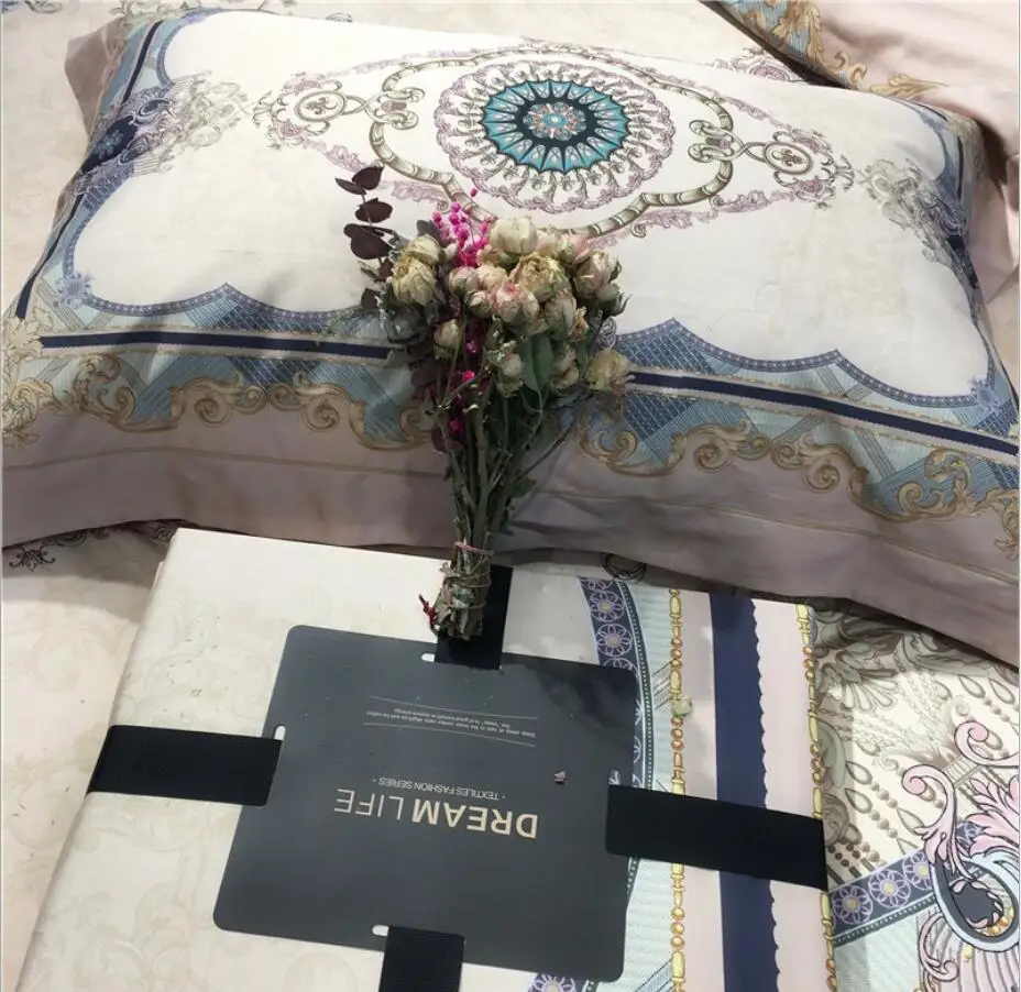 

Bed Linen Premium Egyptian cotton Bed Sheet Set Silky Soft Duvet Cover Bed Cover