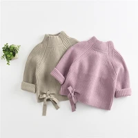 toddler baby girls autumn winter turtleneck sweaters cute long sleeve solid color cable knitted pullovers tops 1 6years