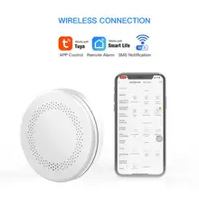 Tuya Smart WiFi Smoke Detector Home Fire Smoke Sound And Light Alarm Sensor Home Security System Firefighters Fire Protection