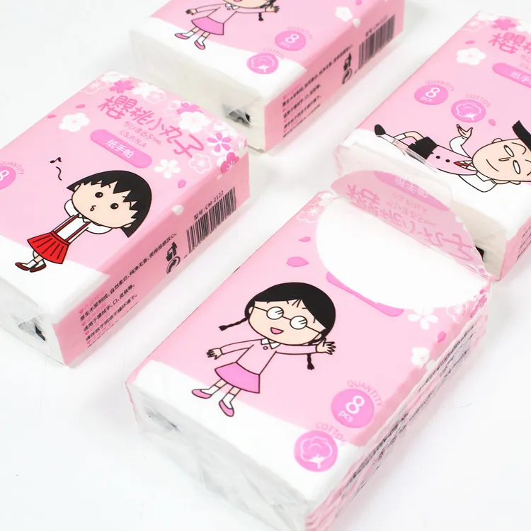 1 упаковка Kawaii Chibi Maruko салфетки для дня рождения декоративные 205*205 мм вечерние