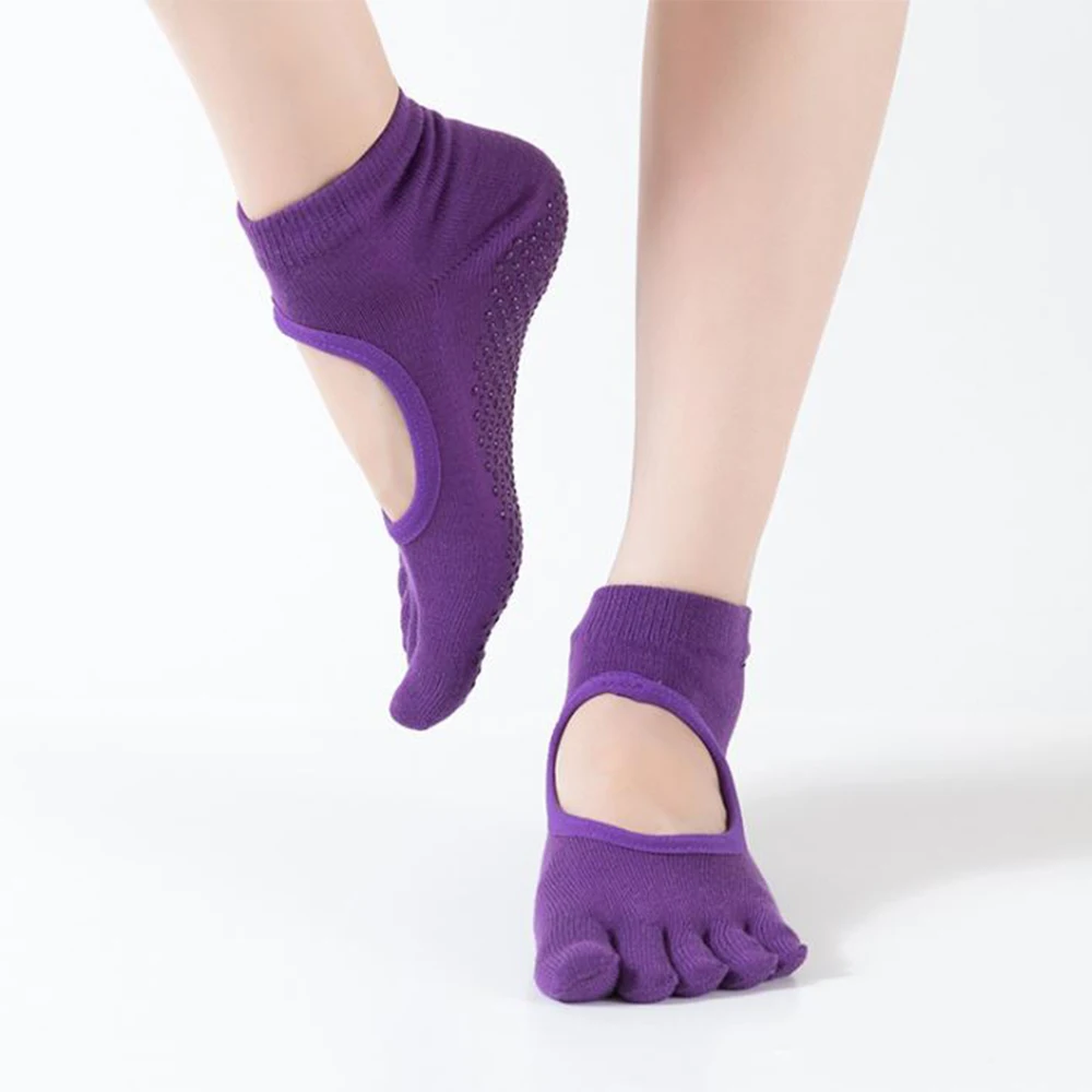 10 пар новинка женские нескользящие носки для йоги спортивные хлопковые пилатеса