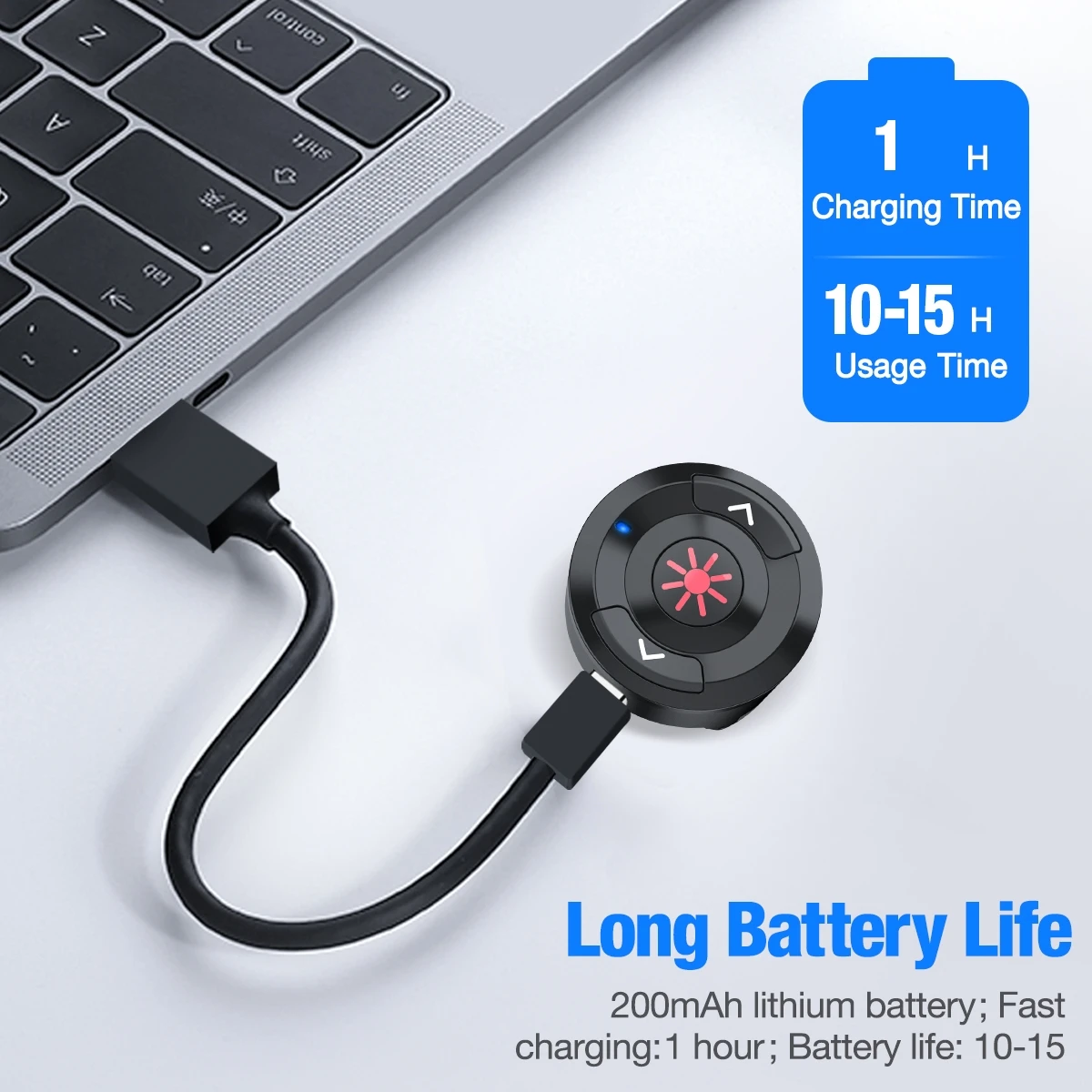 Радиочастотная Беспроводная указка 2 4 ГГц перезаряжаемое кольцо на палец USB с