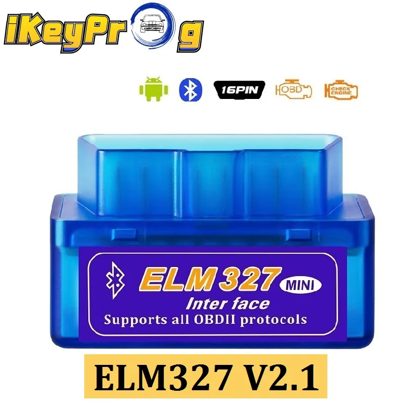 ELM327 V2.1 Bluetooth ELM 327 OBD2 сканер адаптер 2 PCB для сканера Android протокол OBDII | Автомобили и