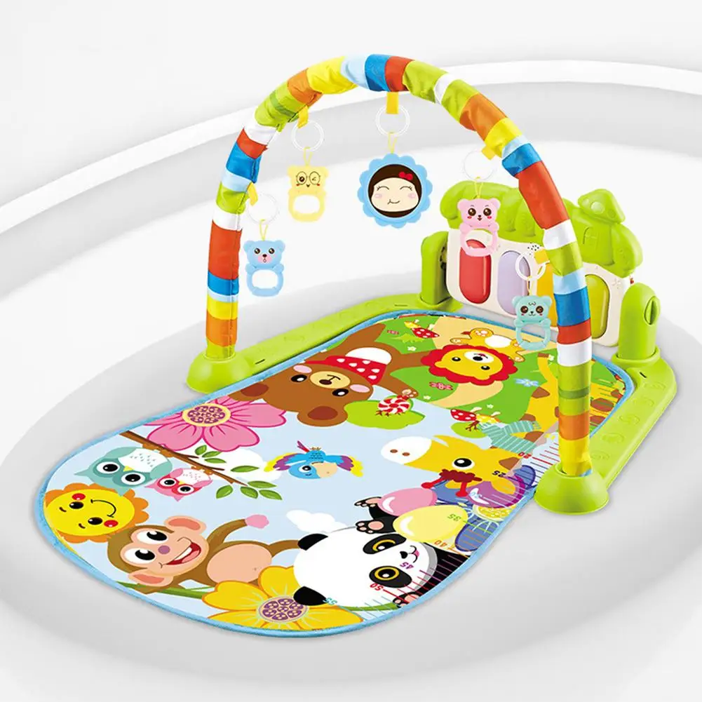 Детский Музыкальный Игровой Коврик-пианино с педалью для игр в тренажерном зале