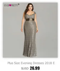 Черные вечерние платья размера плюс Ever Pretty EZ07623 элегантные длинные вечерние платья с v-образным вырезом и бусинами для свадебной вечеринки