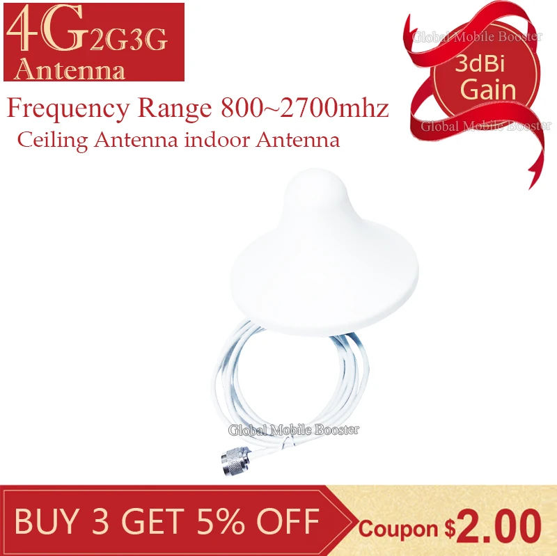 

4G Signal Internal Antenna 800-2700 Indoor 2G 3G 4G Antenna Ceiling internal Antenna For Cell Phone Signal GSM WCDMA LTE Booster