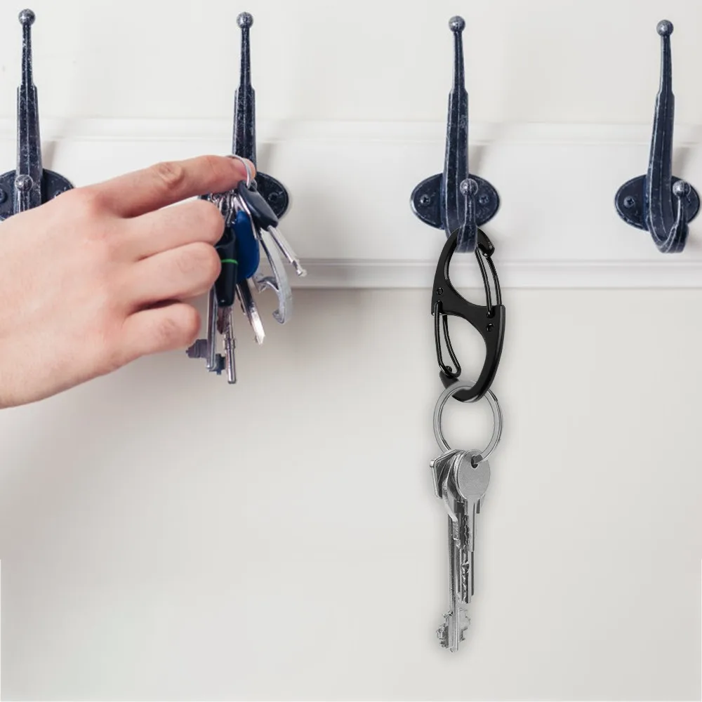 5 шт. замок карабин брелок 8 Кольцо быстросъемный зажим Пряжка переносной быстро