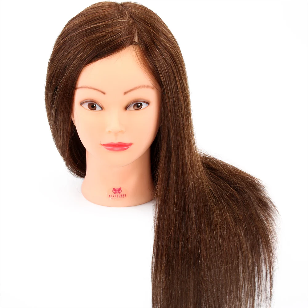 Голова манекена + Настольный зажим 22 &quot90% настоящие человеческие волосы прически