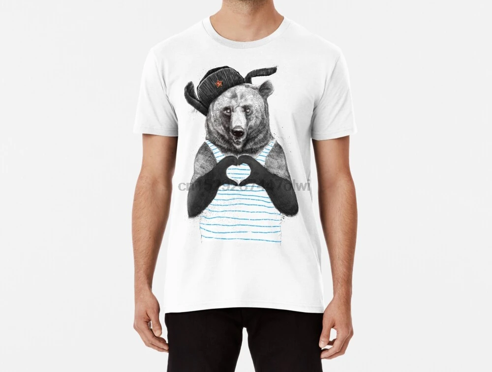 Мужская забавная футболка из России с любовью женские футболки (2) | одежда