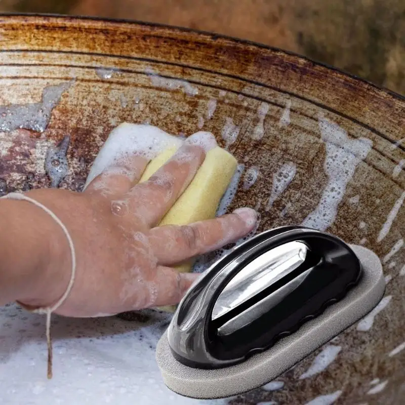 Strong Decontamination Bath Brush Sponge Tiles Brushes Washable Dishes Pans Fireplaces Superior Quality Kitchen Cleaning Tools | Дом и сад