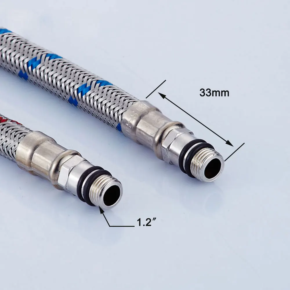 M10 * 1/2 &quot50 см 1 пара гибкие водопроводные трубы из нержавеющей стали смеситель для