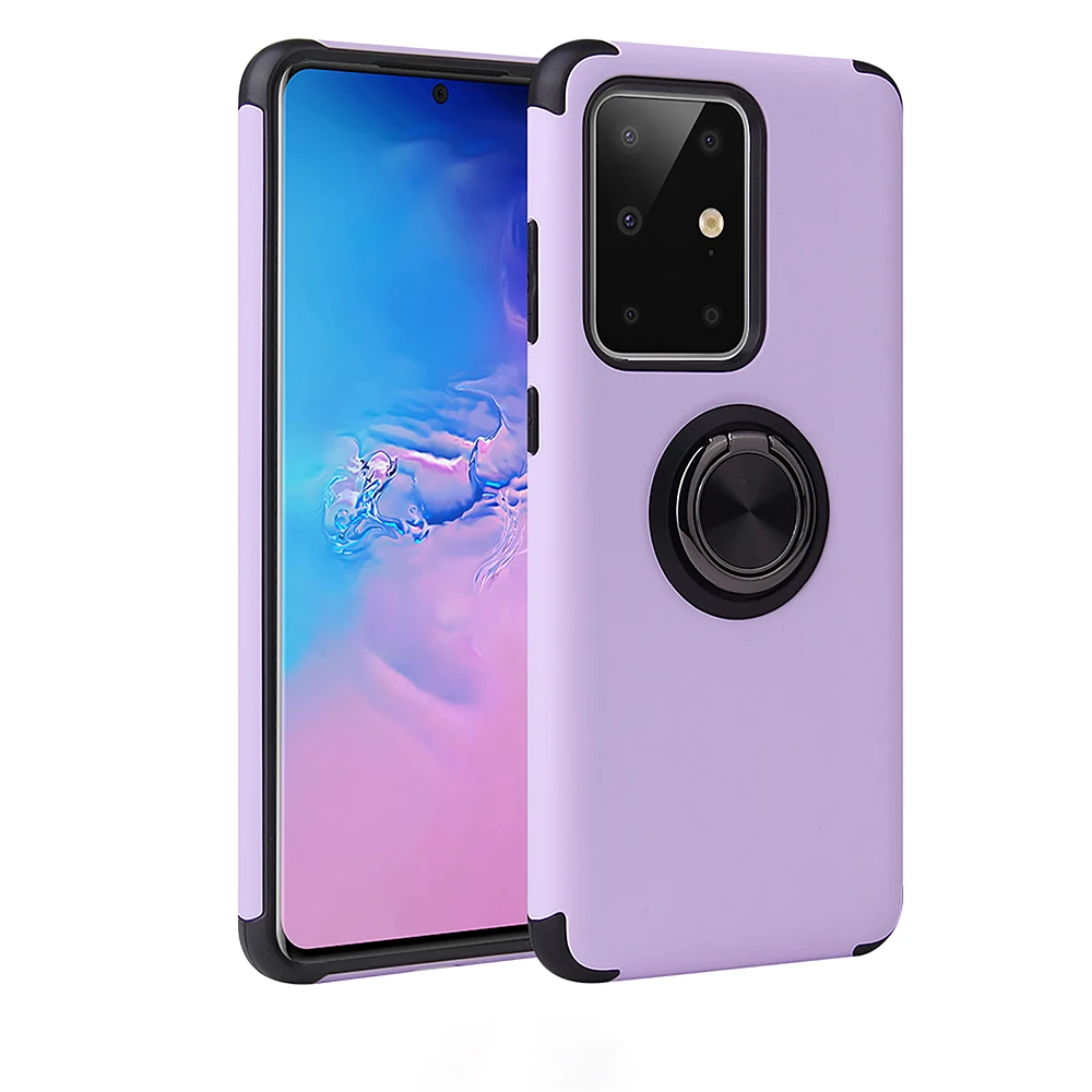 Магнитный чехол-подставка для Samsung S20 Ultra S10 S9 S8 Plus Note10 Pro A70 с кольцом на палец