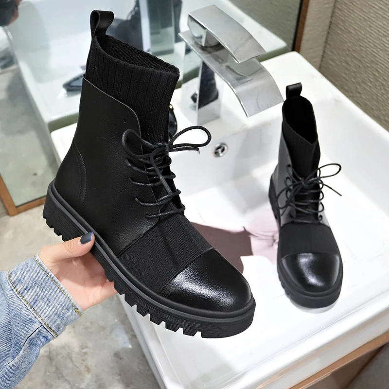 Новинка женские повседневные теплые зимние ботинки женская обувь на платформе с