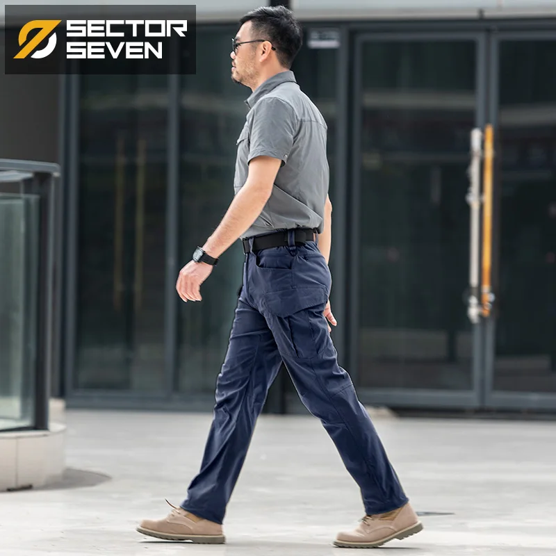Dark Blue Sector Seven GT2, водонепроницаемые тактические мужские брюки, карго, повседневные штаны, армейские, военные, рабочие мужские брюки - Цвет: Dark Blue