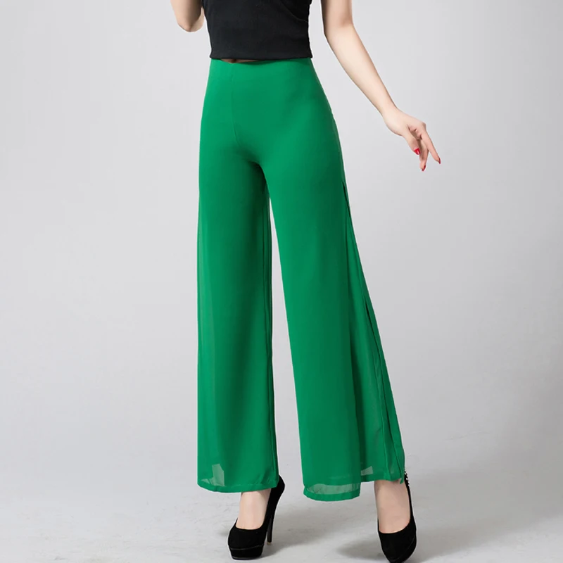 Женские шифоновые длинные брюки размеры до 5XL|Брюки| |