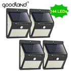 Goodland 144 100 светодиодный солнечный светильник уличный светильник на солнечной энергии с движения PIR Сенсор солнечной энергии солнца светильник уличный светильник для украшения сада