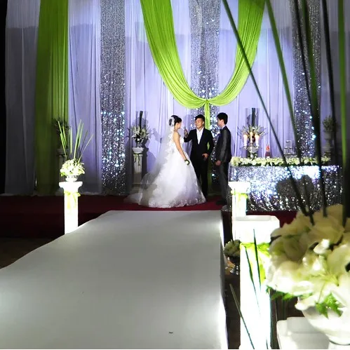 20 метров высококачественный декоративный светильник жемчужный ледяной Шелковый