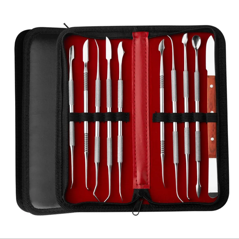 

3/4/5/10 Pcs Tooth Cleaning Tool Set Stainless Steel Dental Tool Set Scaler Probe Tweezers Dentist Tartar Removal Mouth Mirror