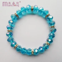 2022 new mode fashion geometric beads crystal bracelet trendy channel stting crystal bead bracelet for women fine quality