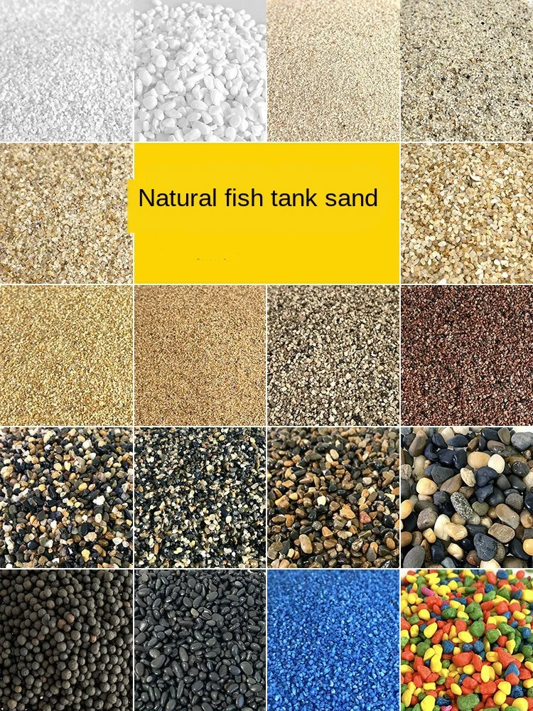 

Aquarium accessories Fish tank bottom sand-making scenery sand color stone white-stone white sand-bottomed sand terracotta
