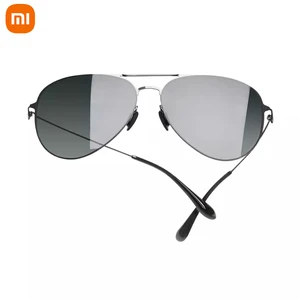 xiaomi mijia aviator sunglasses pro block uv anti glare nylon polarized lenses stainless steel frame 19g light with gift case free global shipping