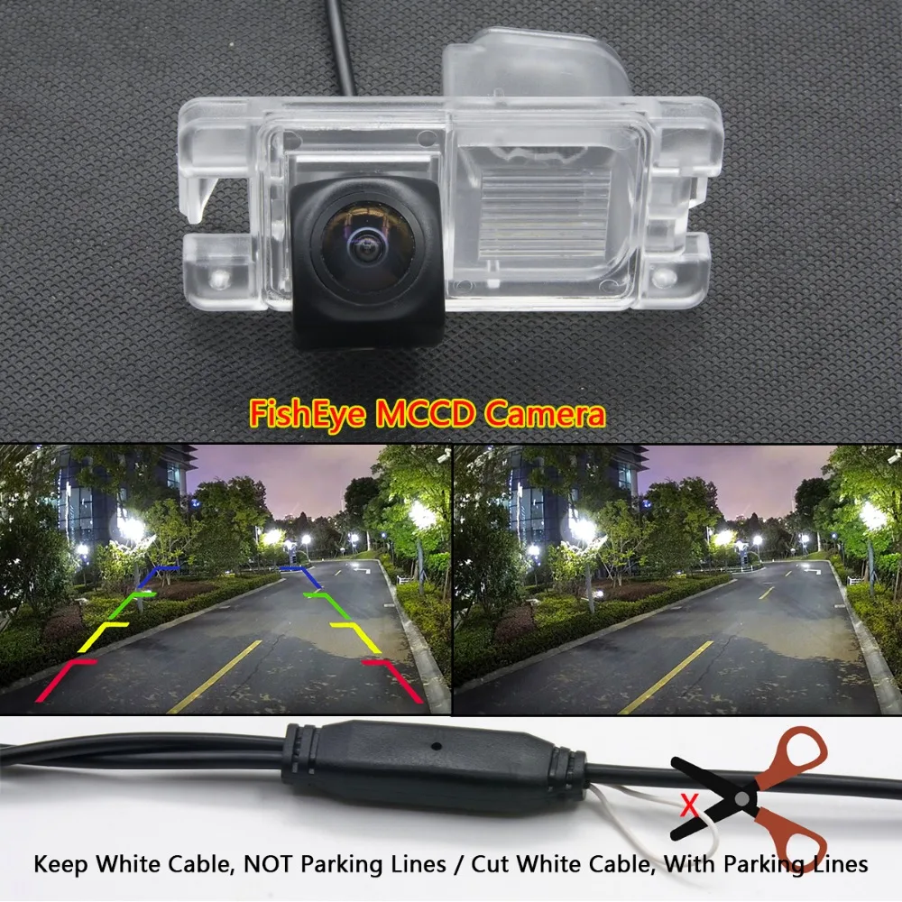 HD Dynamic Trajectory Tracks Rear View Reverse Camera for Mitsubishi Pajero America version Car Parking Backup Monitor Wireless |