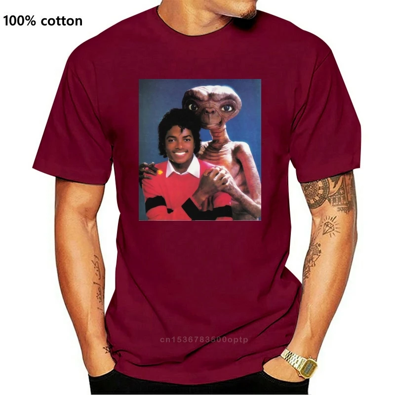 

Майкл Джексон с Си-Ти. Футболка Et с индивидуальным рисунком для мужчин и женщин, топ, натуральная немнущаяся рубашка с круглым вырезом