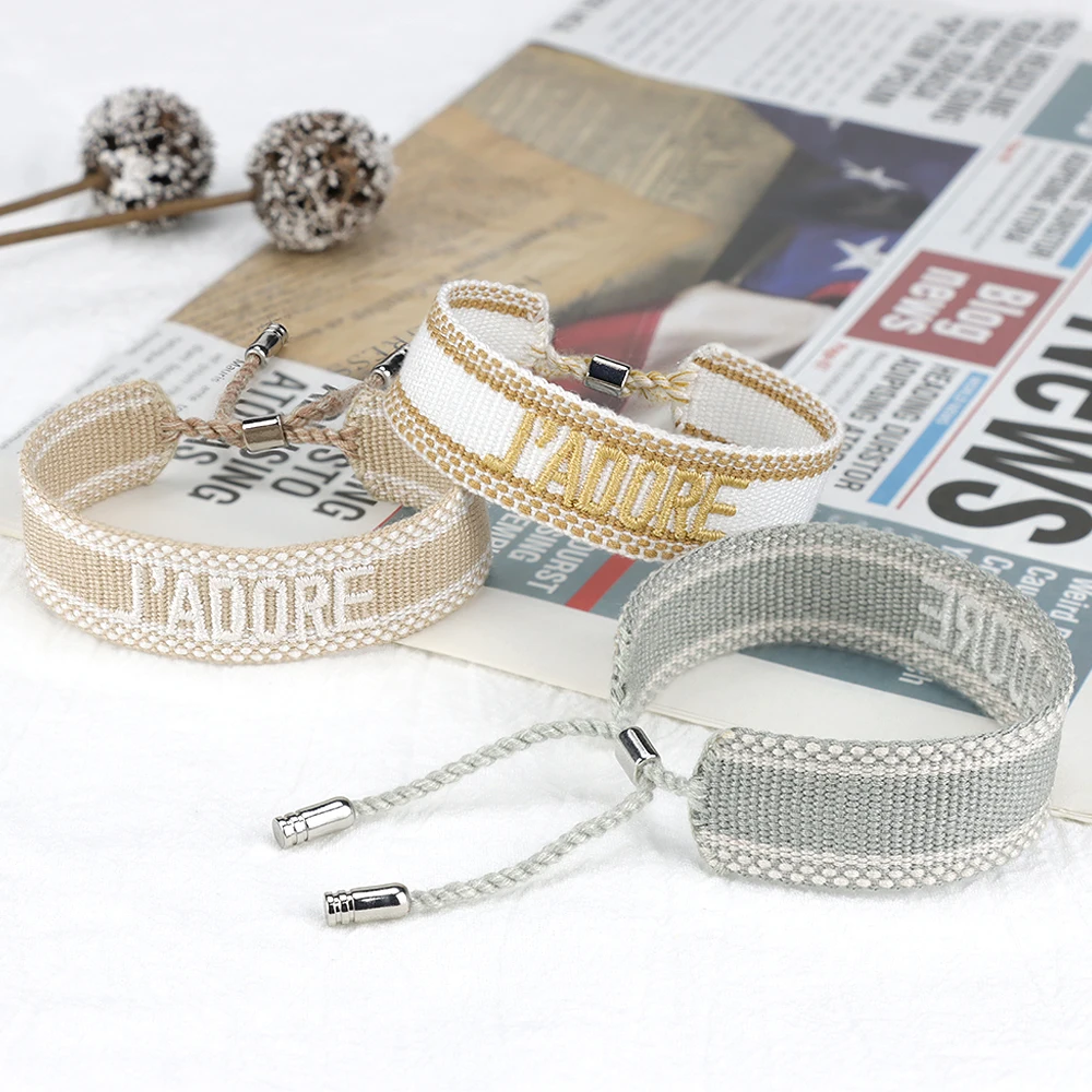 

Woven Friendship Bracelet For Women Men 2021 Handmade Embroidery Bracelets Lace-up Rope Bracelet Wholesale Customize Jewelry