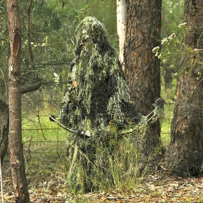 

Sniper Camouflage Suit Hunting Ghillie Suit Secretive Hunting Clothes Invisibility Army Airsoft Shooting Military Uniform