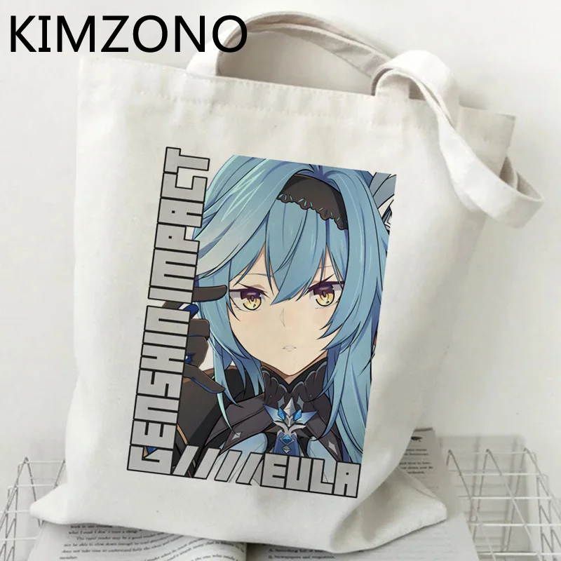 

Genshin Impact shopping bag shopper handbag grocery reusable cotton shopping bag reusable sac cabas grab