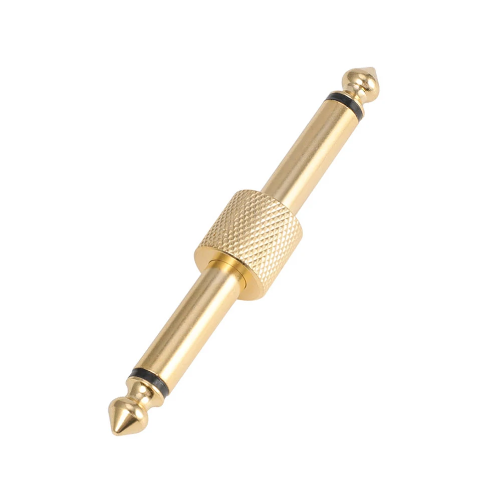 4pcs Guitar Effects Pedal Connector Coupler 1/4in 6.35mm Male to Adapter Straight Plug Patch Convert Cable | Спорт и развлечения